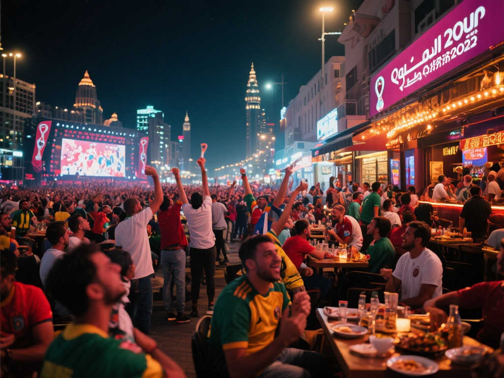 世界杯观赛经济持续升温，夜间经济表现活跃